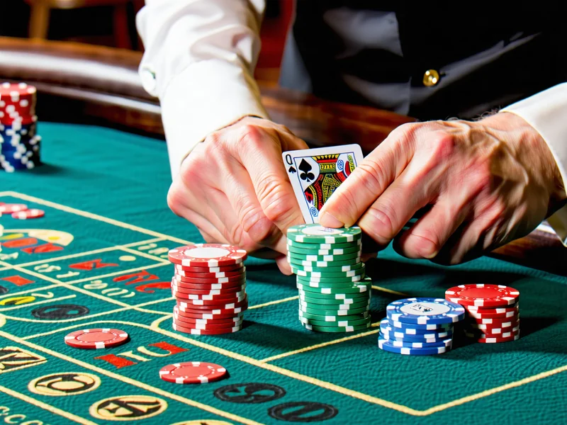 Hình ảnh hoàn trả casino trực tuyến M88 với bàn chơi baccarat và người chia bài